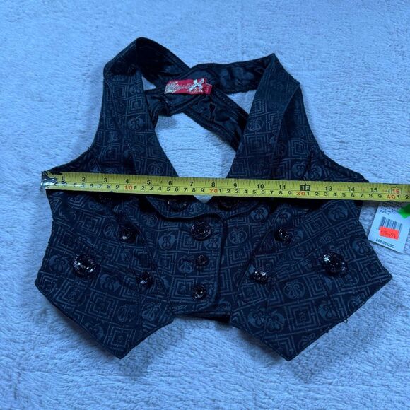 NWT Apple Bottoms Vintage Y2K Button Up Cropped Vest - Picture 5 of 6